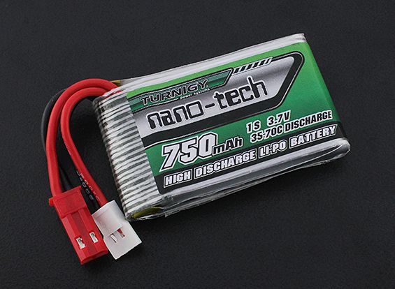 Акумулятор Turnigy nano-tech 750mAh 1S 35C, Фото 1