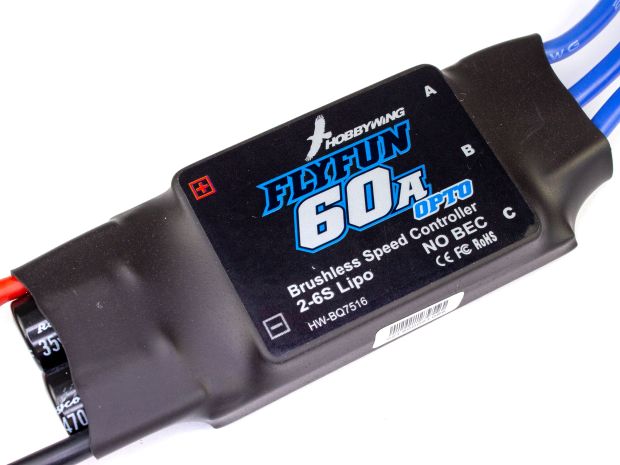 Регулятор безколекторний Hobbywing FlyFun 60A OPTO V4, Світлина 1