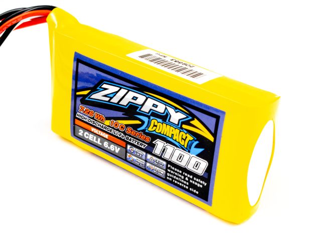 Акумулятор ZIPPY Flightmax 1100mAh LiFePo4 2S (для приймача і борта), Світлина 2