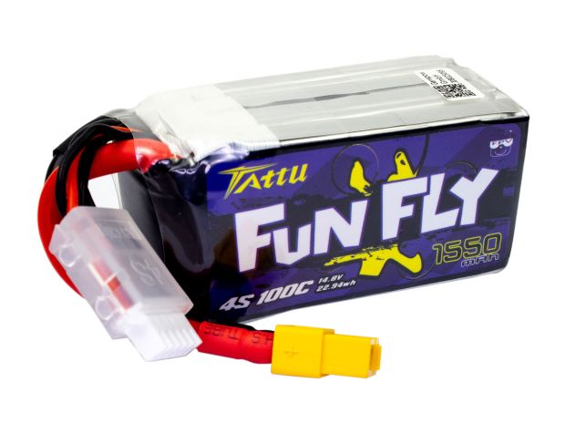 Акумулятор TATTU FunFly 1550mAh 4S 100C, Світлина 1