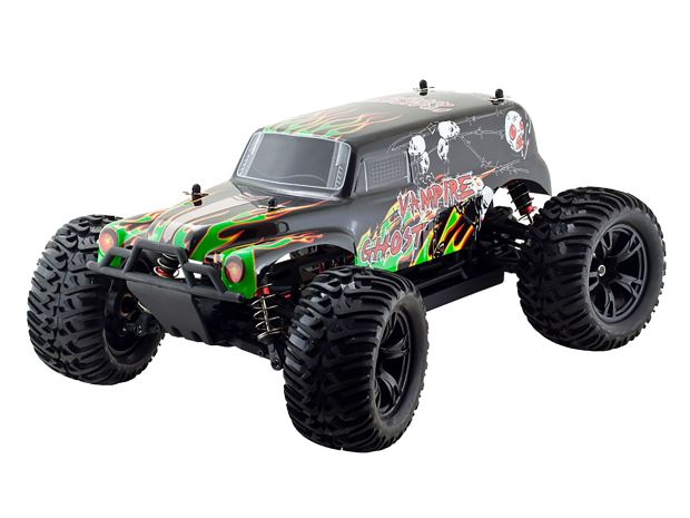 Автомодель колекторна 1/10 SST Stadium Truck (чорно-зелена) RTR, Світлина 1