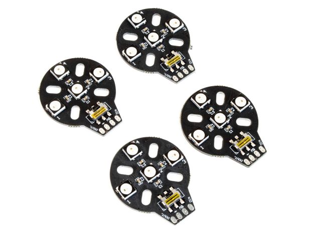 Комплект LED-підсвітки RGB для квадрокоптерів (4шт), Світлина 1