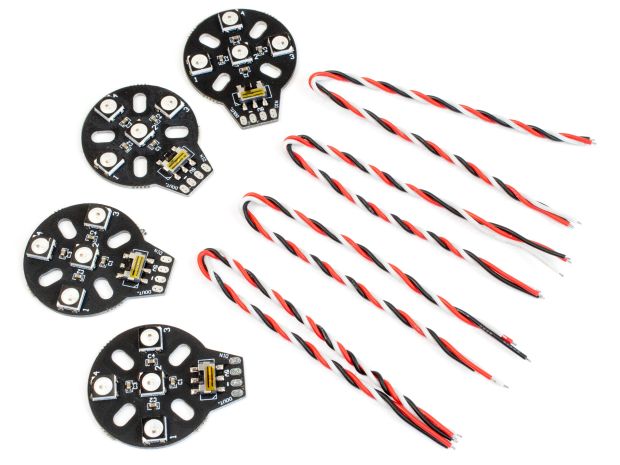 Комплект LED-підсвітки RGB для квадрокоптерів (4шт), Світлина 6