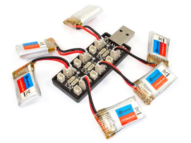 Зарядний пристрій USB для 6-ти 1S LiPo акумуляторів, Світлина 4