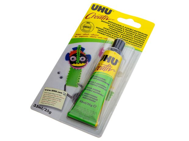 Клей UHU Creativ (піногума та еластичні матеріали), Світлина 1