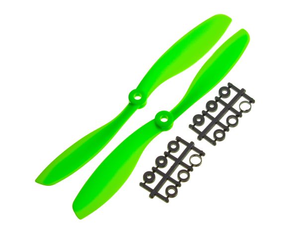 Пара пропелерів Gemfan 8045 Green (CW+CCW), Світлина 1