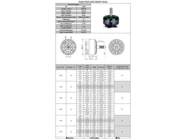 Двигун безколекторний iFlight XING X2208-1800kv, Світлина 4