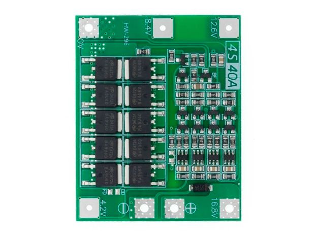 Модуль BMS для контролю заряду/розряду 4S 18650 Li-Ion акумуляторів (40A), Світлина 1