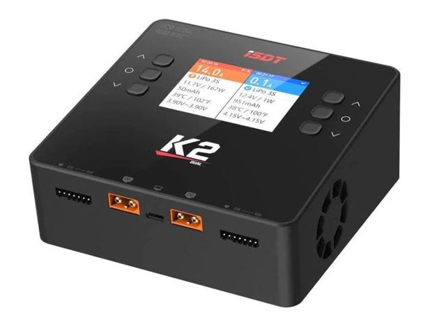 Зарядний пристрій iSDT K2 Air Bluetooth AC200W/DC500W 2x20A, Світлина 1