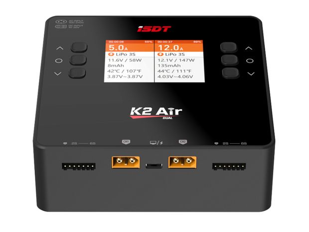Зарядний пристрій iSDT K2 Air Bluetooth AC200W/DC500W 2x20A, Світлина 2