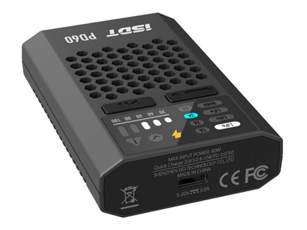 Зарядний пристрій iSDT PD60 USB-C 60W 6A, Світлина 3