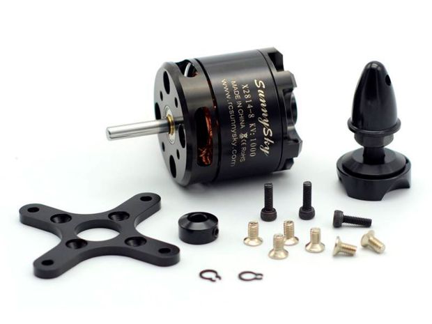 Двигун безколекторний SunnySky X2814-900kv (довгий вал), Світлина 3