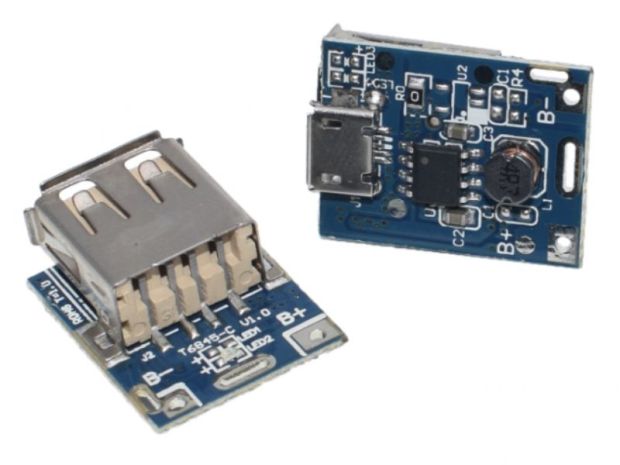 Підвищуючий модуль перетворювач USB DC-DC 3.7-5В з захистом LiPO, Світлина 1