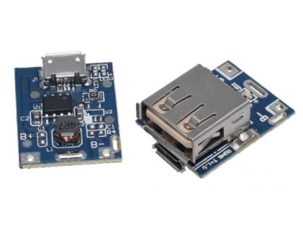 Підвищуючий модуль перетворювач USB DC-DC 3.7-5В з захистом LiPO, Світлина 2