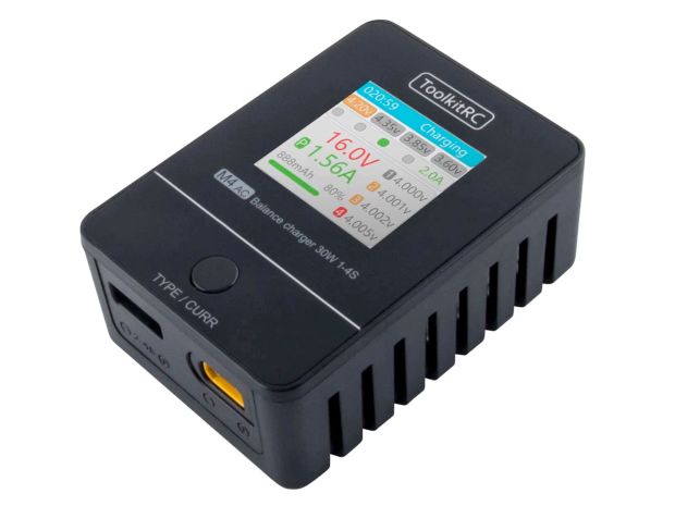 Зарядний пристрій ToolkitRC M4AC 30W 2.5A (XT30), Світлина 1