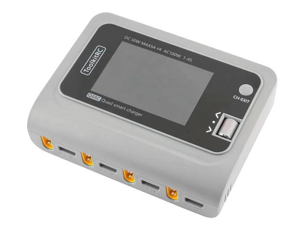 Зарядний пристрій ToolkitRC Q4AC 4х50W 5A, Світлина 1