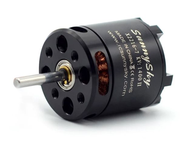 Двигун безколекторний SunnySky X2216-1100kv V2 (довгий вал), Світлина 1