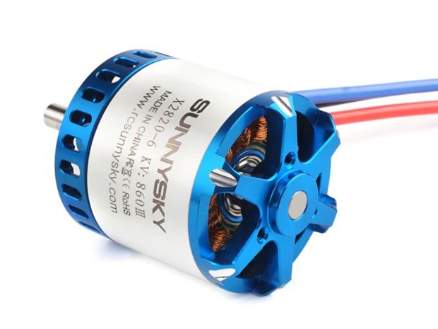 Двигун безколекторний SunnySky X2216-1400kv V3 (довгий вал), Світлина 2