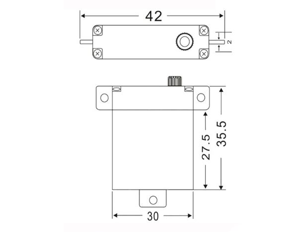 Сервомеханізм цифровий JX PDI-2607MG 26g/5.85kg/0.16sec (4.8В), Світлина 3