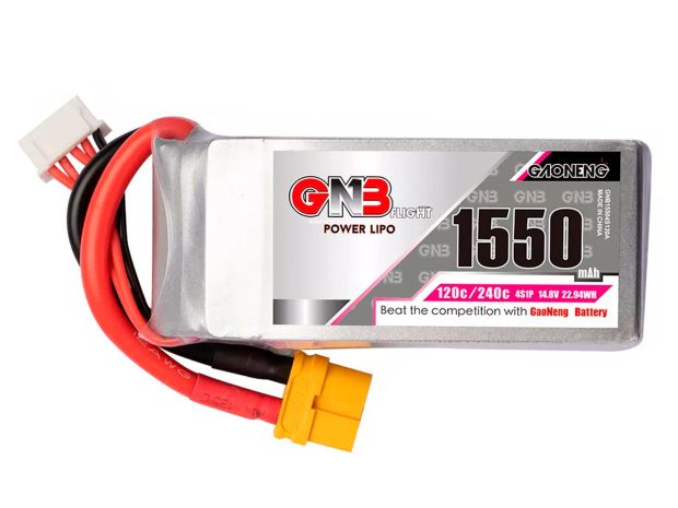 Акумулятор Gaoneng GNB 1550mAh 4S 120C, Світлина 1