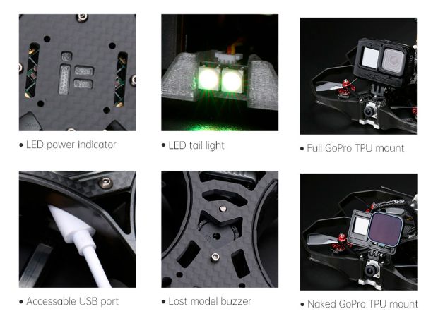 Квадрокоптер iFlight ProTek35 CineWhoop 4S з цифровою відеосистемою Vista (ELRS 2.4ГГц), Світлина 7
