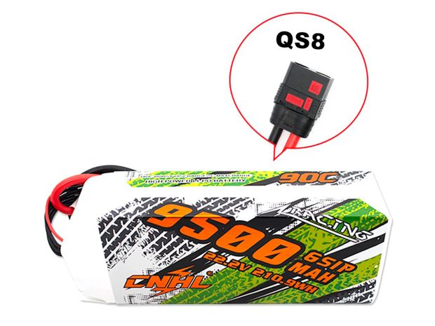 Акумулятор CNHL 9500mAh 6S 90C QS8 (Racing Series), Світлина 2