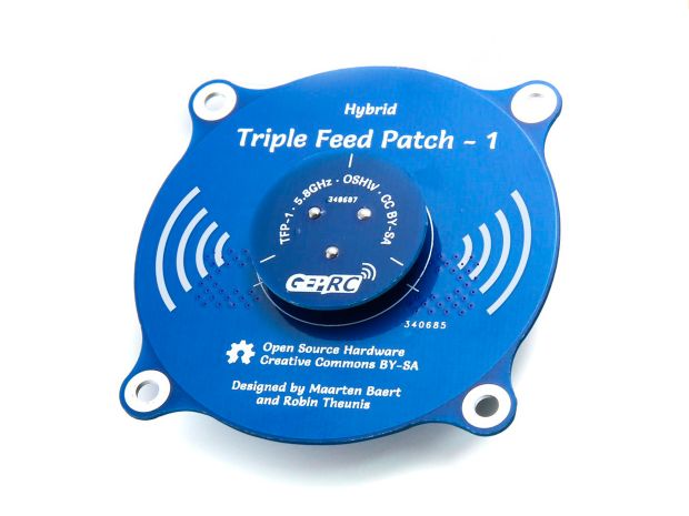 Антена з круговою поляризацією GEPRC Triple Feed Patch-1 (RP-SMA), Світлина 1
