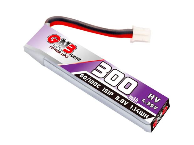 Акумулятор Gaoneng GNB HV PH2.0 300mAh 1S 60C (з дротом), Світлина 1