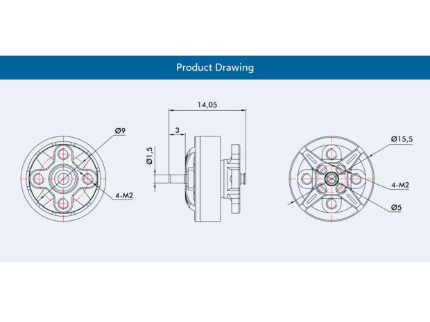 Двигун безколекторний T-Motor F1203-7000kv, Світлина 3