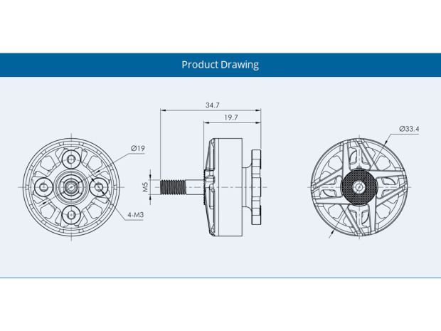Двигун безколекторний T-Motor F90 2806.5-1300kv, Світлина 5