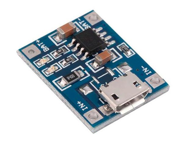 Контролер заряду TP4056 MicroUSB для 1S Li-Ion акумуляторів (без захисту), Світлина 1