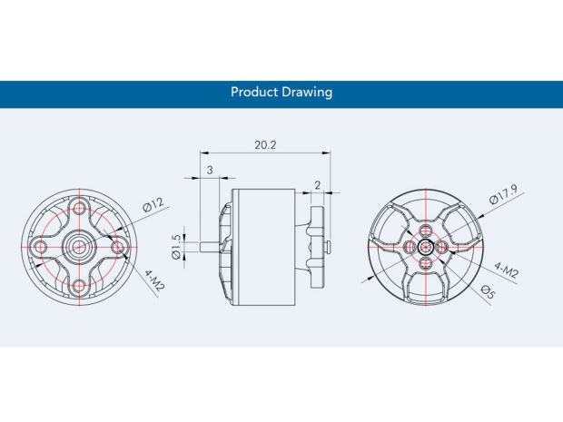 Двигун безколекторний T-Motor F1408-II-2800kv, Світлина 5