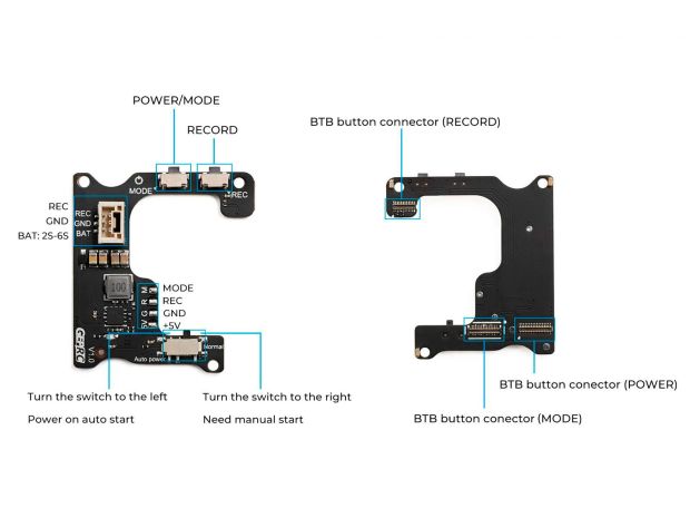 Корпус GEPRC GP8 Naked для камери GoPro HERO8 (з BEC-Board), Світлина 7