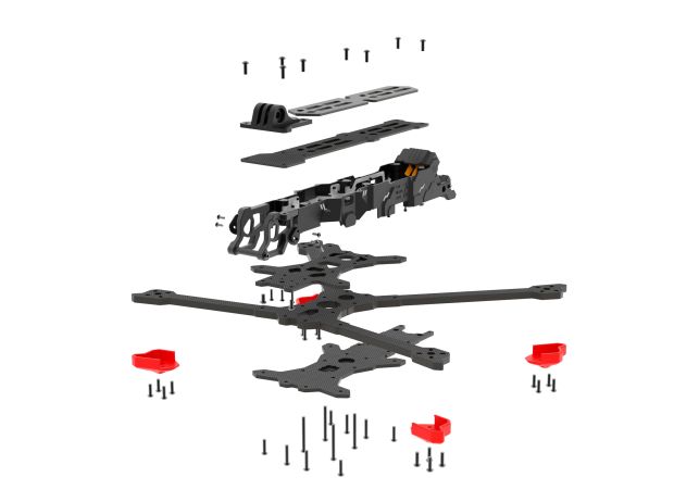 Рама для квадрокоптера iFlight Chimera7 Pro V2 FPV (327мм), Світлина 8