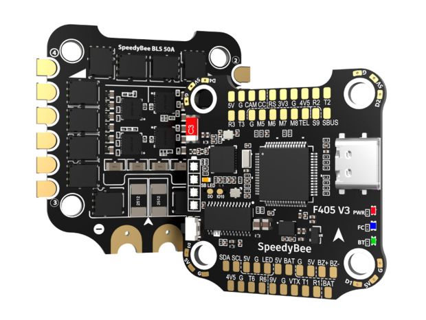SpeedyBee F405 V3 Стек (польотний контролер F4 + регулятор 4в1 50A), Світлина 4