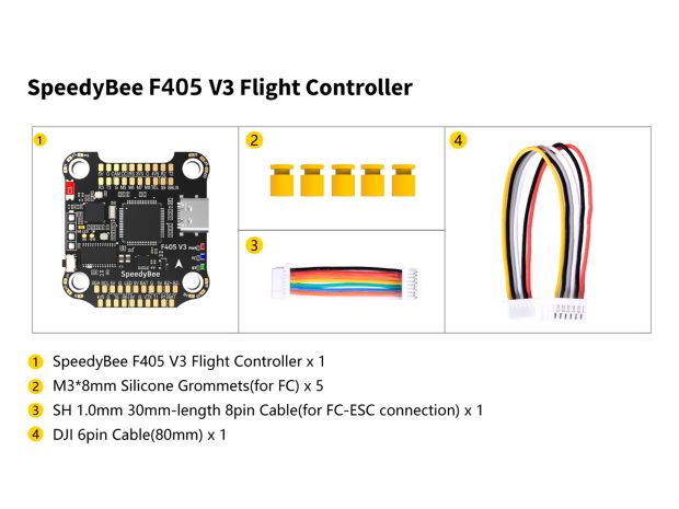Польотний контролер SpeedyBee F405 V3, Світлина 3