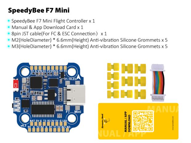 Польотний контролер SpeedyBee Mini F722, Світлина 2