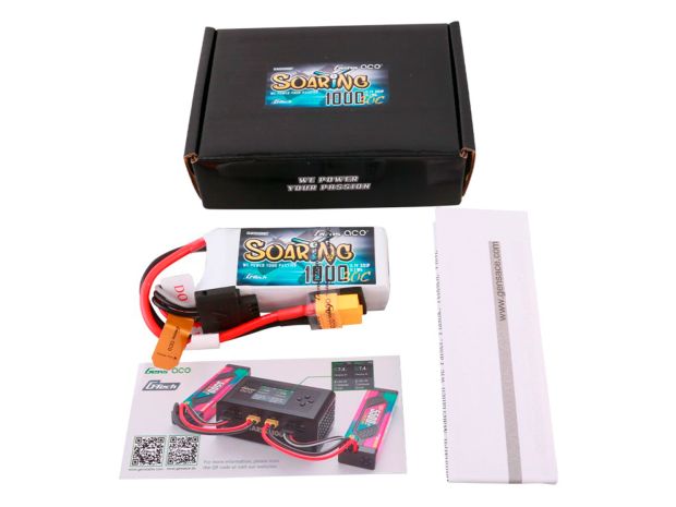 Акумулятор Gens Ace Soaring 1000mAh 3S 30C (G-Tech), Світлина 3