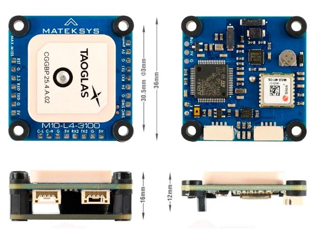 Модуль GPS Matek M10-L4-3100 (з компасом), Світлина 3