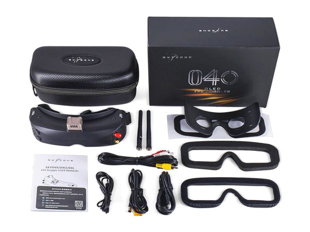 Окуляри Skyzone SKY04X PRO OLED FPV (чорні), Світлина 4