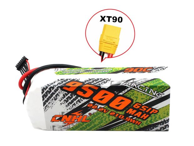 Акумулятор CNHL 9500mAh 6S 90C XT90 (Racing Series), Світлина 2