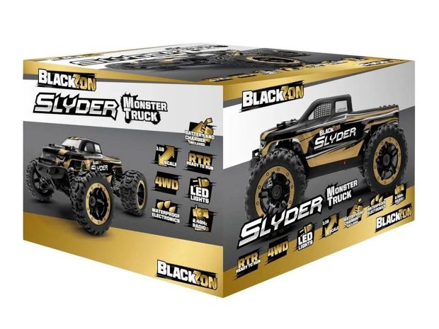 Автомодель монстр BlackZon Slyder МТ 1/16 RTR #540101, Світлина 7
