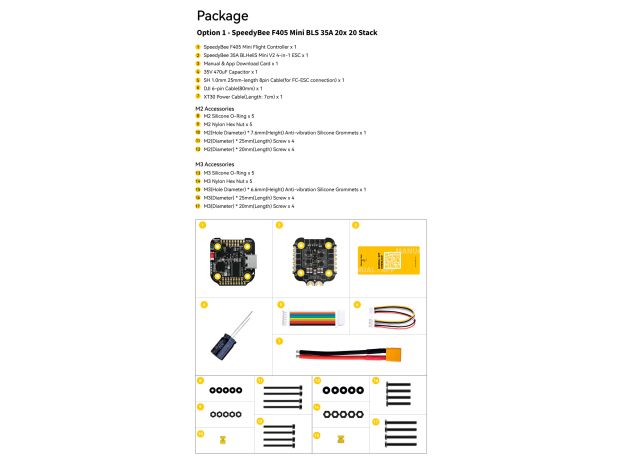 SpeedyBee F405 Mini (польотний контролер F4 + регулятор 4в1 35A), Світлина 9