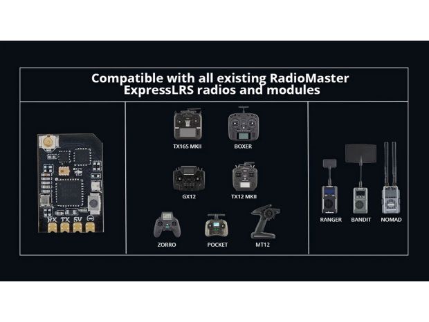 Приймач мультичастотний Radiomaster XR1 Nano ELRS (антена 2.4GHz), Світлина 5