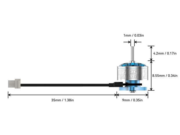 Набір безколекторних двигунів BetaFPV 0702SE-23000kv V2 (4шт), Світлина 4