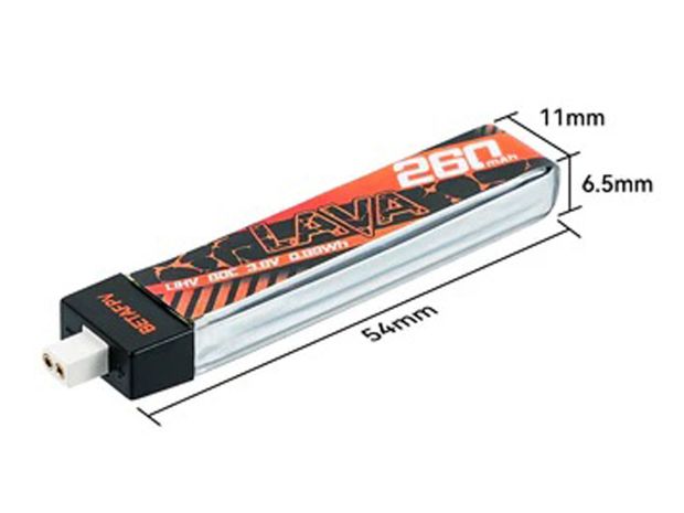 Акумулятор BetaFPV LAVA BT2.0 HV 260mAh 1S 80C, Світлина 3
