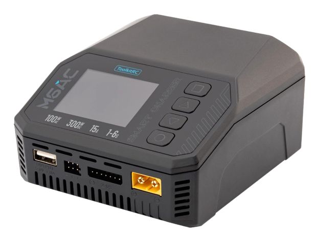 Зарядний пристрій ToolkitRC M6AC AC100W/DC300W 15A, Світлина 1