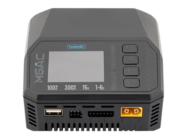 Зарядний пристрій ToolkitRC M6AC AC100W/DC300W 15A, Світлина 3