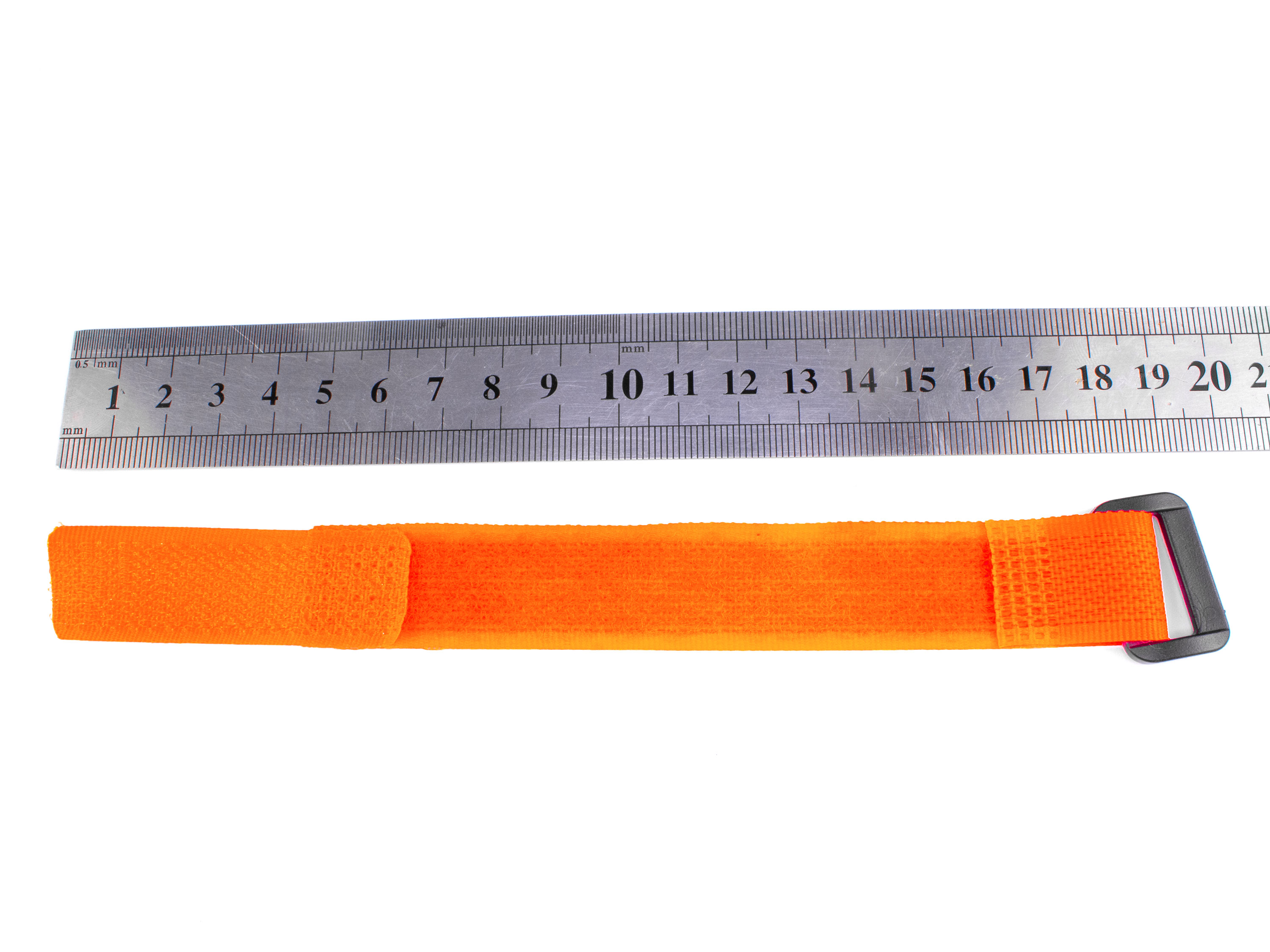 Ремінець (25см) для фіксації акумулятора на липучці (оранжевий) (світлина #2)