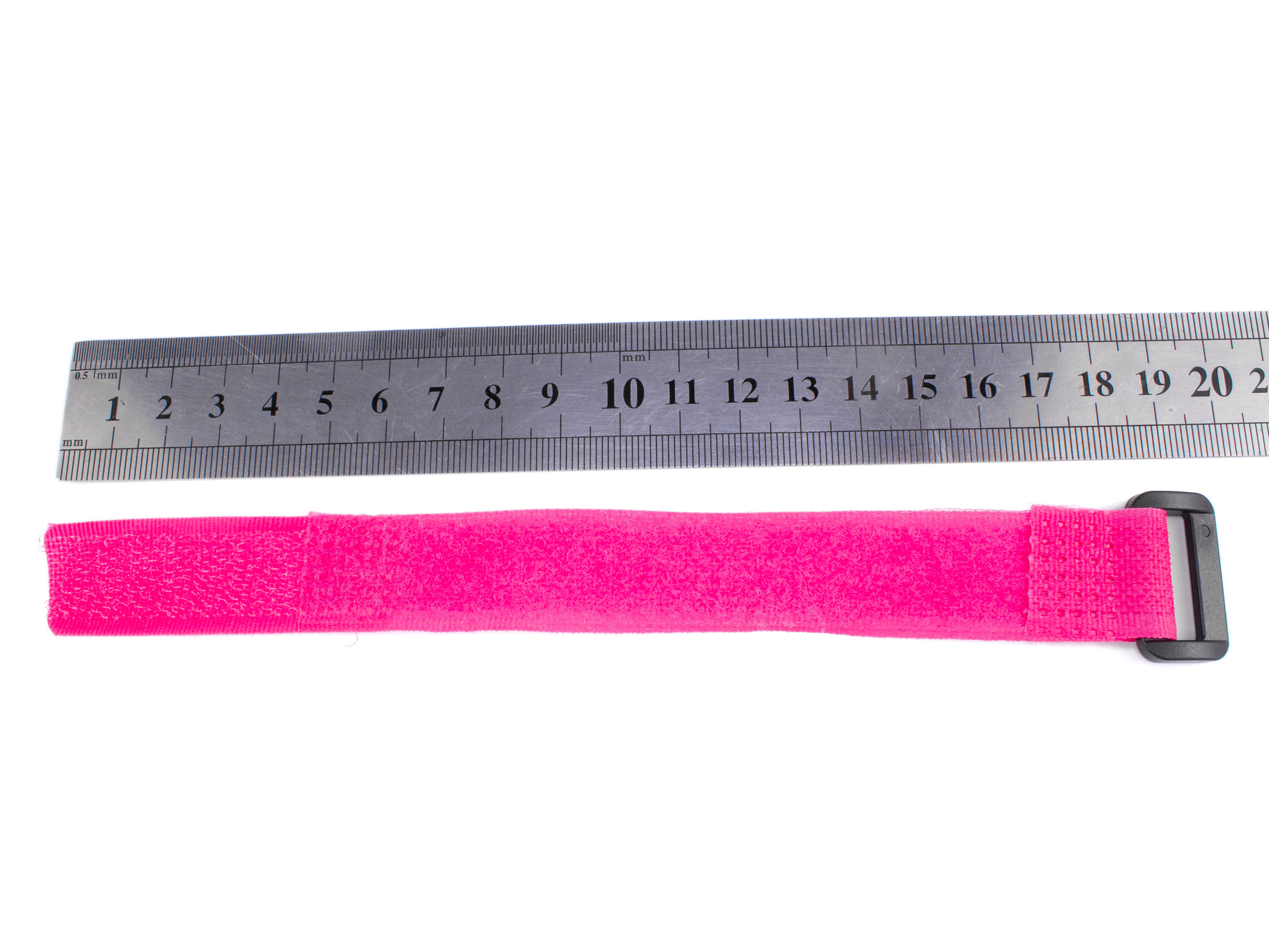 Ремінець (25см) для фіксації акумулятора на липучці (рожевий) (світлина #2)